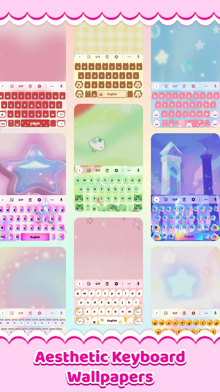 Cute Keyboard: Sound & Emoji screenshot