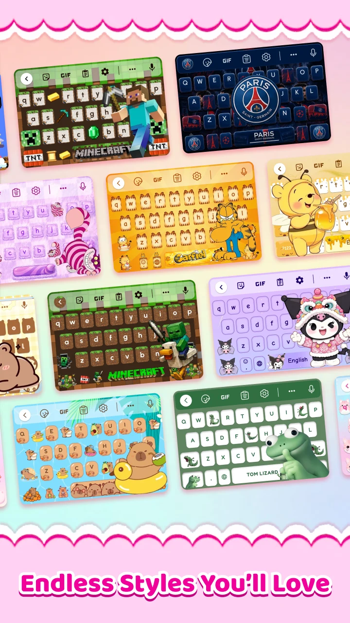 Cute Keyboard: Sound & Emoji screenshot